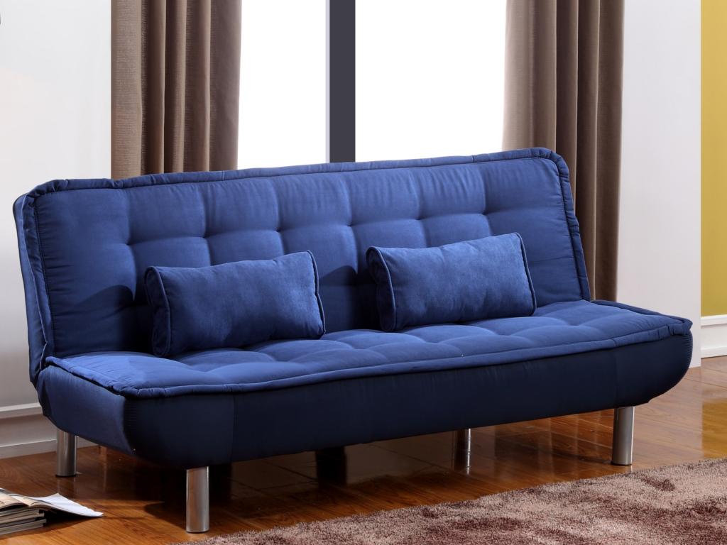 Blue Fabric Sofa Bed - dlz1766579390469