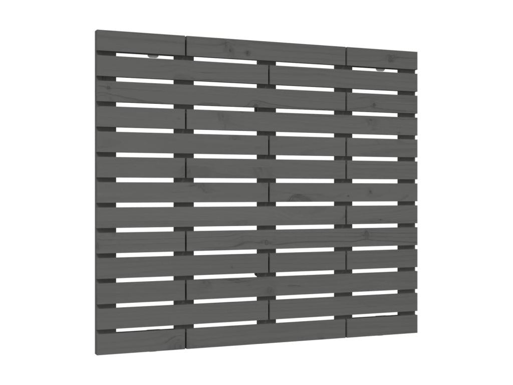 Gray Solid Wood Headboard, 81 x 3 x 91.5 cm