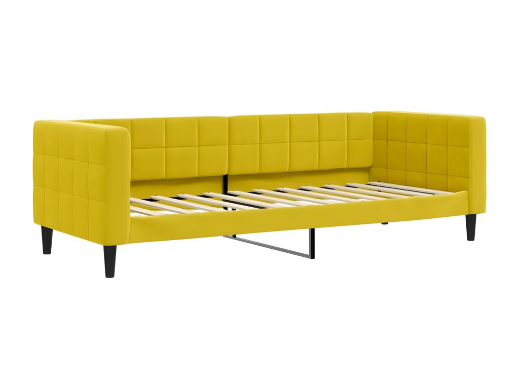 Yellow Velvet Mattress, 80 x 200 cm