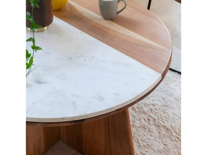 Brown Marble Coffee Table
