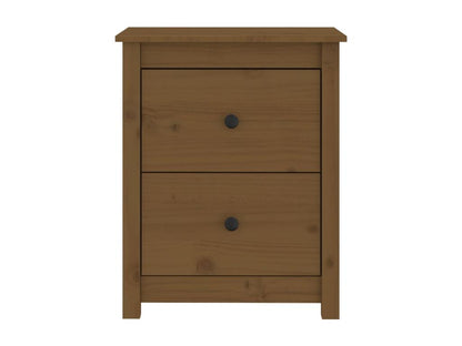 Brown Pine Wood Nightstand, 50 x 35 x 61.5 cm