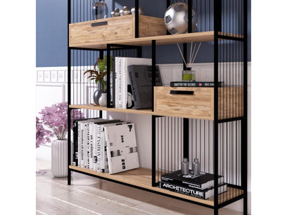 Brown Metal Bookcase